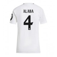 Real Madrid David Alaba #4 Hjemmedrakt Dame 2024-25 Kortermet